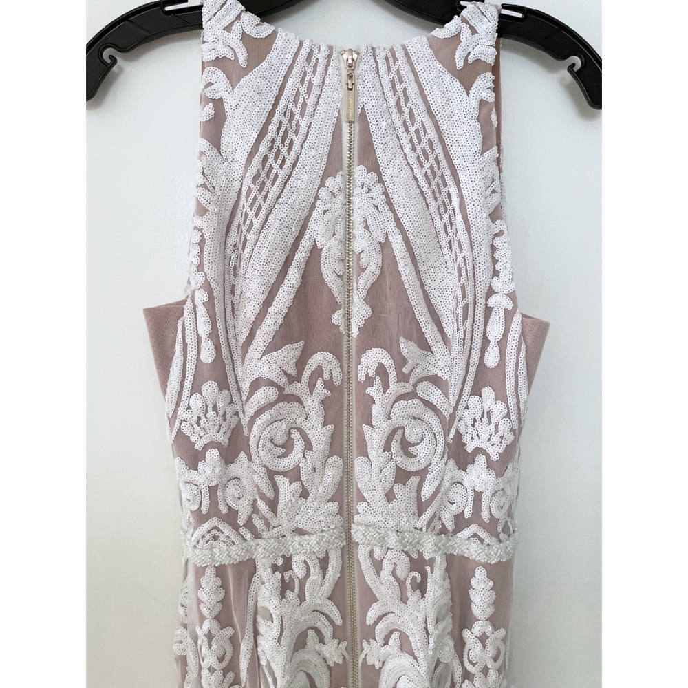 NWT Bronx And Banco Ester Beaded Deep V Sequin-embellished Gown Bridal Dress XS - Picture 4 of 13